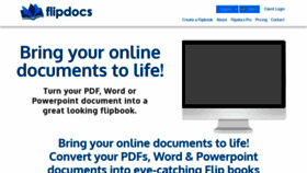 What Flipdocs.com website looked like in 2022 (2 years ago)