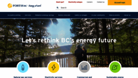 What Fortisbc.com website looked like in 2022 (2 years ago)