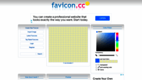 What Favicon.cc website looked like in 2022 (4 years ago)