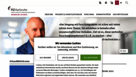 What Fiz-karlsruhe.de website looked like in 2022 (2 years ago)