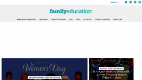 What Familyeducation.com website looked like in 2022 (2 years ago)