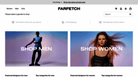What Farfetch.com website looked like in 2022 (2 years ago)