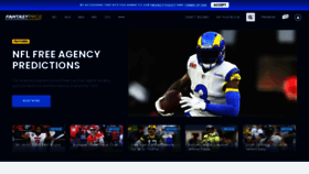What Fantasypros.com website looked like in 2022 (2 years ago)