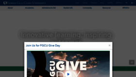 What Fgcu.edu website looked like in 2022 (2 years ago)
