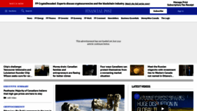 What Financialpost.com website looked like in 2022 (2 years ago)