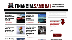 What Financialsamurai.com website looked like in 2022 (2 years ago)