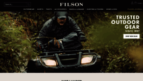 What Filson.com website looked like in 2022 (2 years ago)