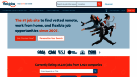 What Flexjobs.com website looked like in 2022 (2 years ago)