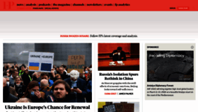 What Foreignpolicy.com website looked like in 2022 (2 years ago)