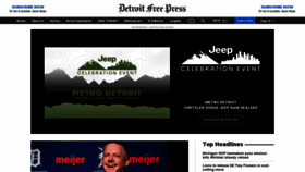 What Freep.com website looked like in 2022 (2 years ago)