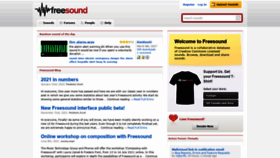 What Freesound.org website looked like in 2022 (2 years ago)