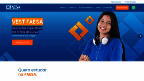 What Faesa.br website looked like in 2022 (2 years ago)