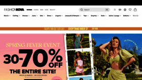 What Fashionnova.com website looked like in 2022 (2 years ago)