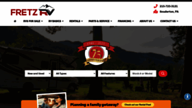 What Fretzrv.com website looked like in 2022 (2 years ago)