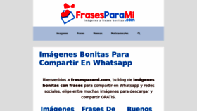 What Frasesparami.com website looked like in 2022 (2 years ago)