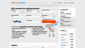 What Forumoteka.pl website looked like in 2022 (2 years ago)