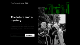 What Futureparty.com website looked like in 2022 (2 years ago)