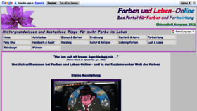 What Farbenundleben.de website looked like in 2022 (2 years ago)