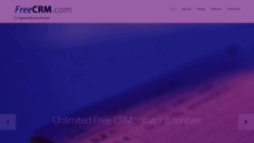 What Freecrm.com website looked like in 2022 (2 years ago)