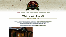 What Fratellis.co website looked like in 2022 (2 years ago)