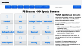 What Fbstream.io website looked like in 2022 (2 years ago)