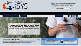 What Fundacionisys.org website looked like in 2022 (2 years ago)