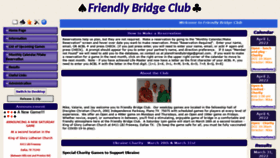 What Friendlybridgeclub.org website looked like in 2022 (2 years ago)