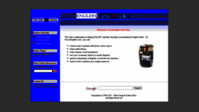 What Focusenglish.com website looked like in 2022 (2 years ago)