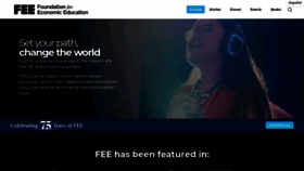 What Fee.org website looked like in 2022 (2 years ago)