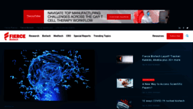 What Fiercebiotech.com website looked like in 2022 (2 years ago)