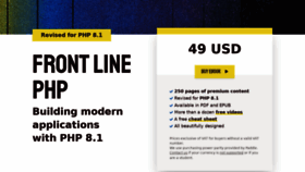 What Front-line-php.com website looked like in 2022 (2 years ago)