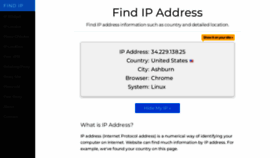 What Find-ip.net website looked like in 2022 (2 years ago)