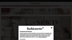 What Fashionette.com website looked like in 2022 (2 years ago)