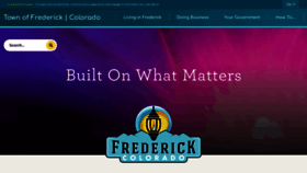 What Frederickco.gov website looked like in 2022 (2 years ago)