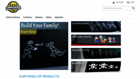 What Familystickers.com website looked like in 2022 (2 years ago)