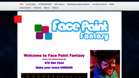 What Facepaintfantasy.com website looked like in 2022 (2 years ago)