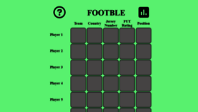 What Footble-game.com website looked like in 2022 (2 years ago)