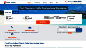 What Fondtravels.com website looked like in 2022 (2 years ago)