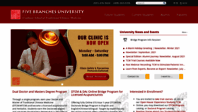 What Fivebranches.edu website looked like in 2022 (2 years ago)