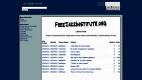 What Freejazzinstitute.com website looked like in 2022 (2 years ago)