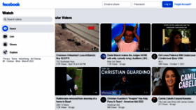 What Fb.watch website looked like in 2022 (2 years ago)
