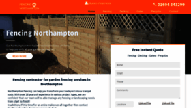 What Fencing-northampton.co.uk website looked like in 2022 (2 years ago)