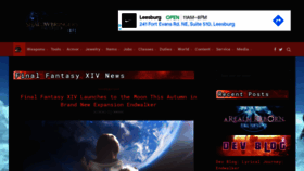 What Ffxivinfo.com website looked like in 2022 (2 years ago)