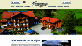 What Forellenbach.de website looked like in 2022 (3 years ago)