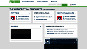 What Fanchants.com website looked like in 2022 (1 year ago)