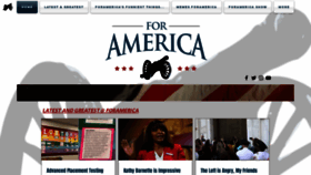 What Foramerica.org website looked like in 2022 (1 year ago)
