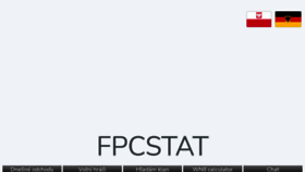 What Fpcstat.cz website looked like in 2022 (1 year ago)