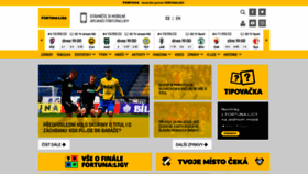 What Fortunaliga.cz website looked like in 2022 (2 years ago)