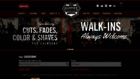 What Floydsbarbershop.com website looked like in 2022 (1 year ago)