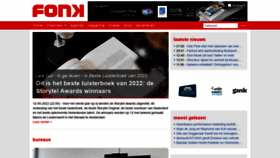 What Fonkmagazine.nl website looked like in 2022 (1 year ago)
